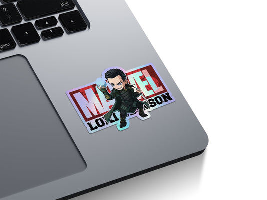 Chibi Loki Odinson Holographic Stickers