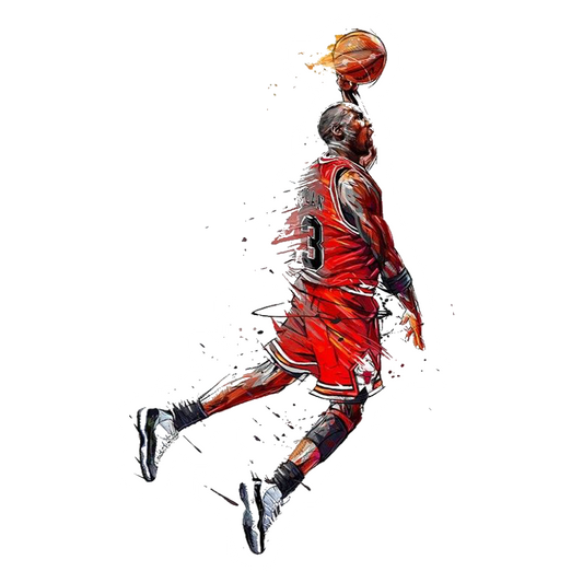 Michael Jordan Jumpman Splash Art Premium Vinyl Stickers