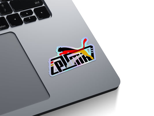 Puma Germany Flag Parody Holographic Stickers