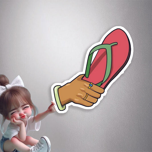 Flying Chappal Premium Vinyl Stickers