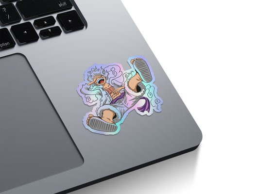 Monkey D. Luffy Gear 5 Laughing Holographic Stickers