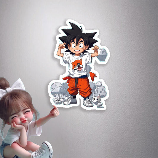 Kid Goku Streetwear Premium Vinyl Stickers