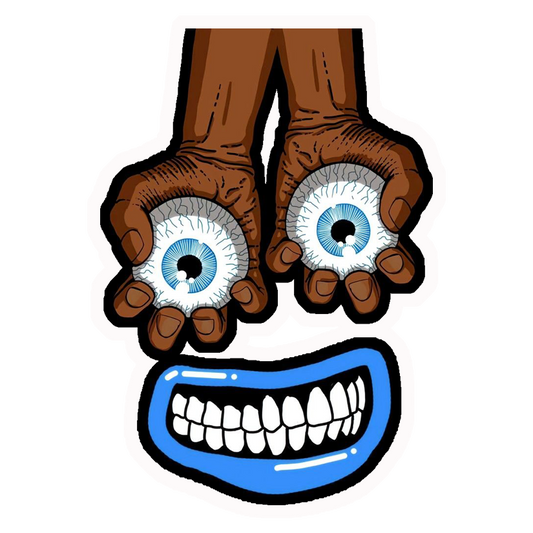 Trippy Eyes and Mouth Premium Vinyl Stickers