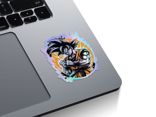 Goku Power Up Holographic Stickers
