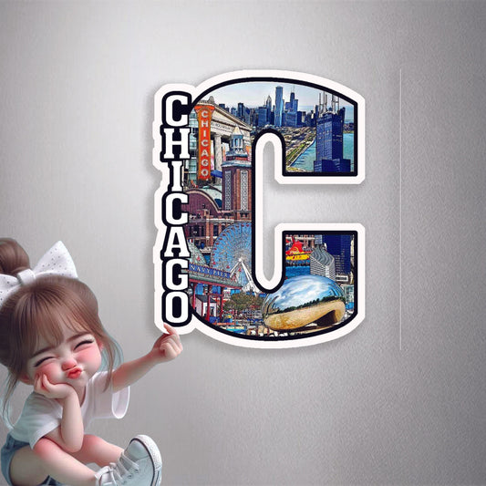 Chicago Landmarks C Premium Vinyl Stickers