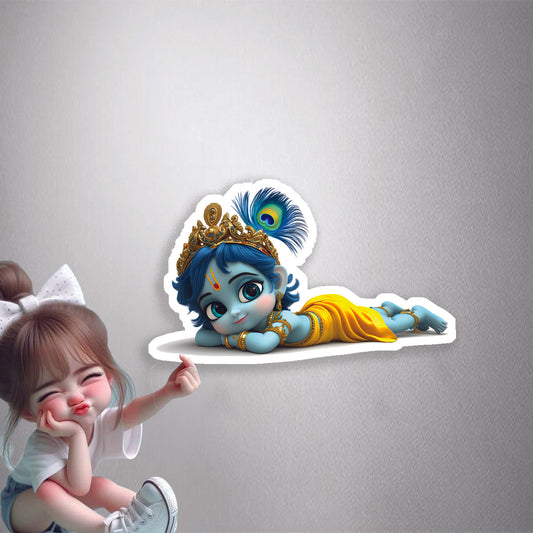 Baby Krishna Adorable Premium Vinyl Stickers