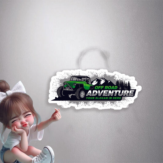 Green Off Road Adventure Premium Vinyl Stickers