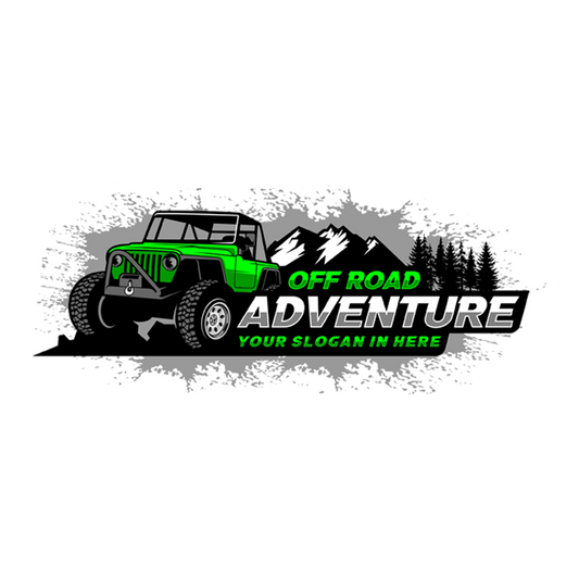 Green Off Road Adventure Premium Vinyl Stickers