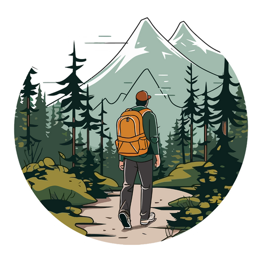 Forest Hiker Journey Premium Vinyl Stickers
