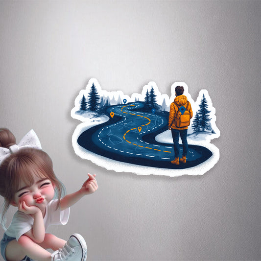 Winding Path Explorer Premium Vinyl Stickers