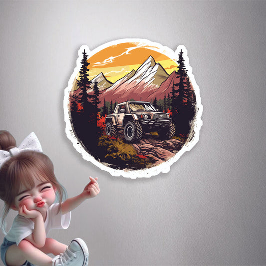 Off-Road Mountain Explorer Premium Vinyl Stickers
