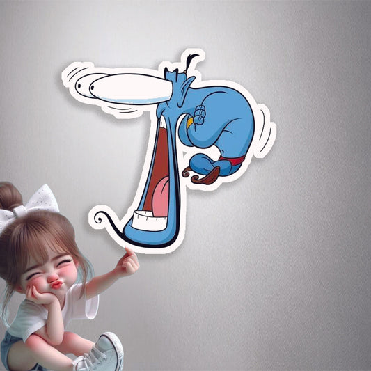 Genie Exaggerated Expression Premium Vinyl Stickers