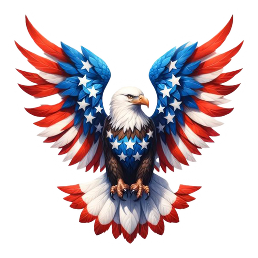 Patriotic Eagle America Premium Vinyl Stickers