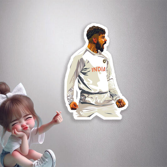 Virat Kohli Celebration Premium Vinyl Stickers