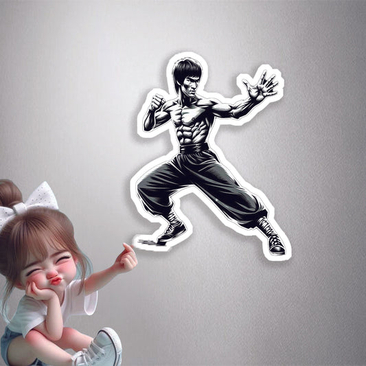 Bruce Lee Martial Arts Premium Vinyl Stickers