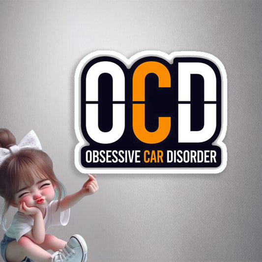 OCD Obsessive Car Disorder Premium Vinyl Stickers