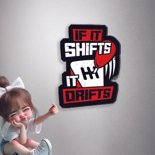 Shifts Drifts Car Premium Vinyl Stickers