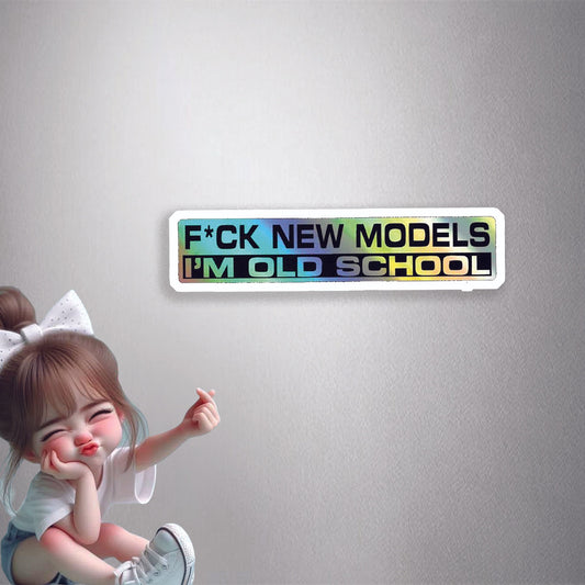 Old School New Models Premium Vinyl Stickers