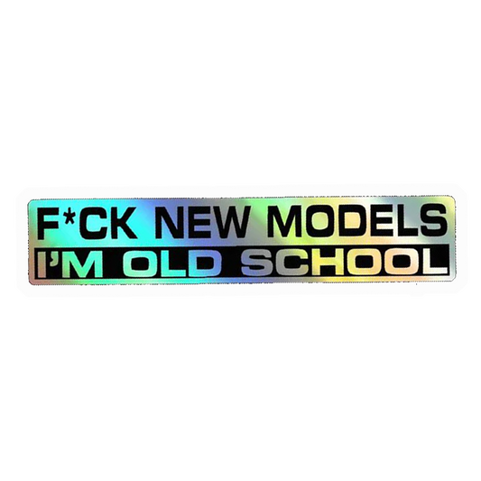 Old School New Models Premium Vinyl Stickers
