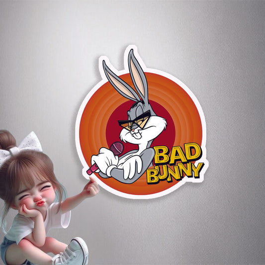 Bugs Bunny Bad Bunny Premium Vinyl Stickers