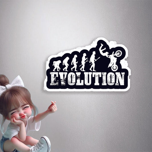 Motocross Evolution Premium Vinyl Stickers