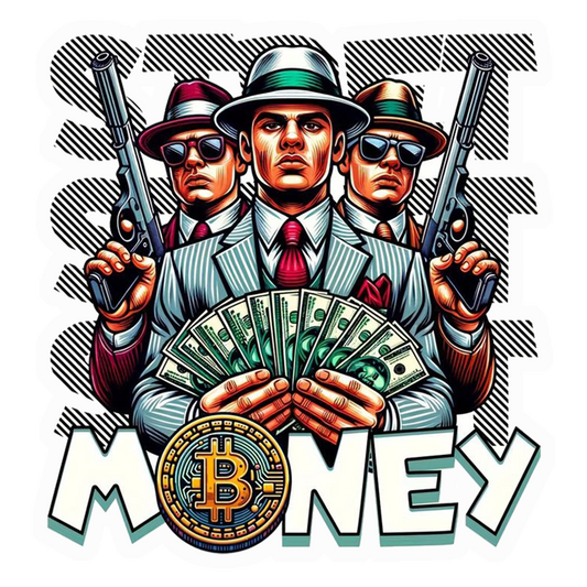 Mafia Bitcoin Money Premium Vinyl Stickers