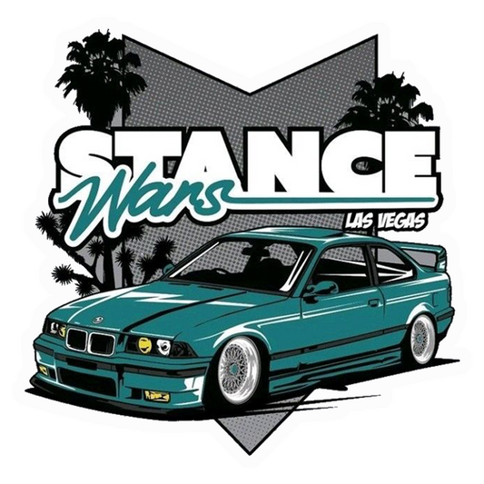 Stance Wars Las Vegas Premium Vinyl Stickers