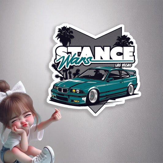 Stance Wars Las Vegas Premium Vinyl Stickers