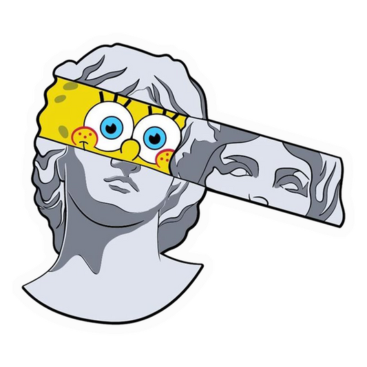 Spongebob Statue Pop Art Premium Vinyl Stickers