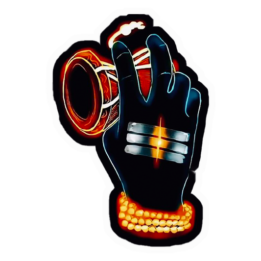 Shiva Damaru Hand Premium Vinyl Stickers