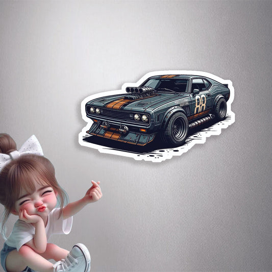 Mad Max Muscle Car Premium Vinyl Stickers