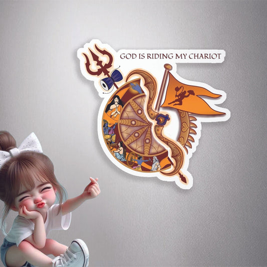 God Is My Chariot Premium Vinyl Stickers