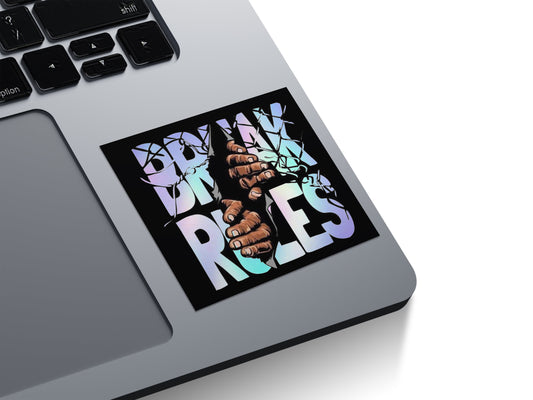 Break Rules Rebel Holographic Stickers