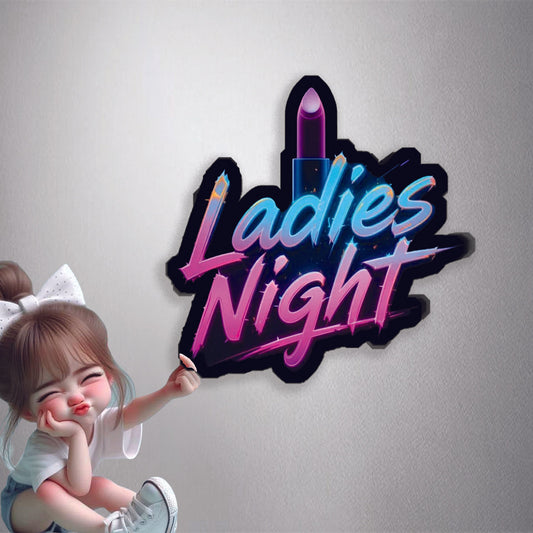 Ladies Night Neon Premium Vinyl Stickers