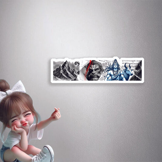 Shiva Hanuman Divine Premium Vinyl Stickers