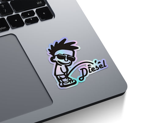 Diesel Pee Boy Holographic Stickers