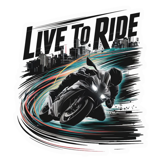 Live To Ride City Premium Vinyl Stickers