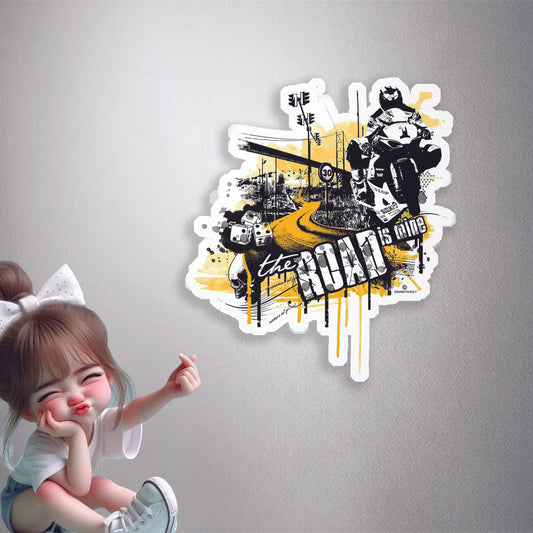 The Road Is Mine Premium Vinyl Stickers