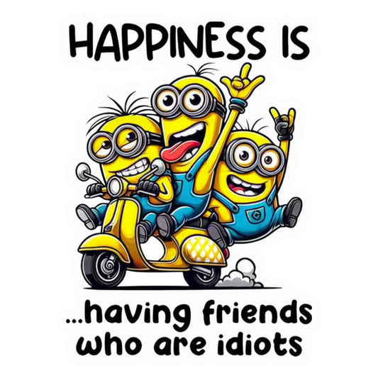 Minions Idiot Friends Premium Vinyl Stickers
