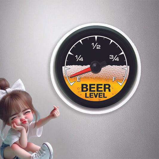 Beer Level Gauge Premium Vinyl Stickers