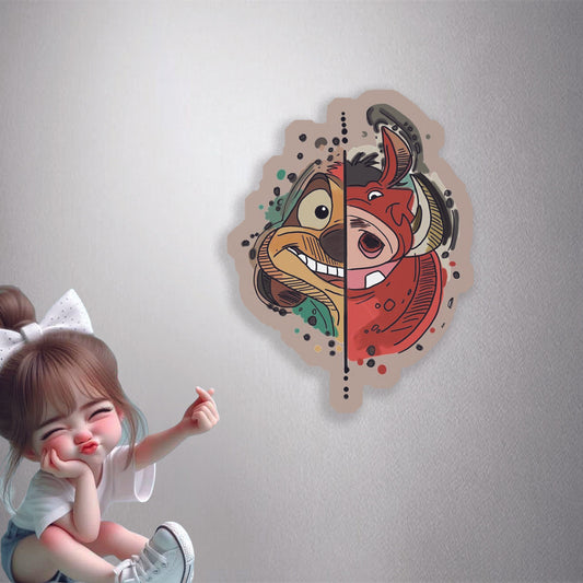 Timon Pumbaa Duo Premium Vinyl Stickers