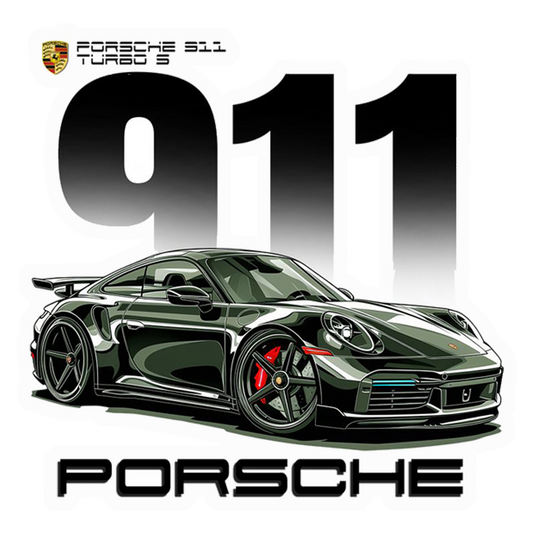 Porsche 911 Turbo S Premium Vinyl Stickers