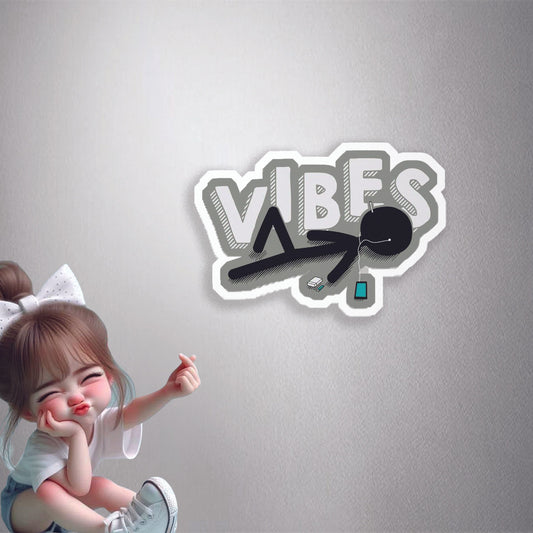 Vibes Music Listener Premium Vinyl Stickers