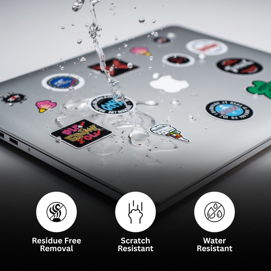 Watercolor Panda Holographic Stickers