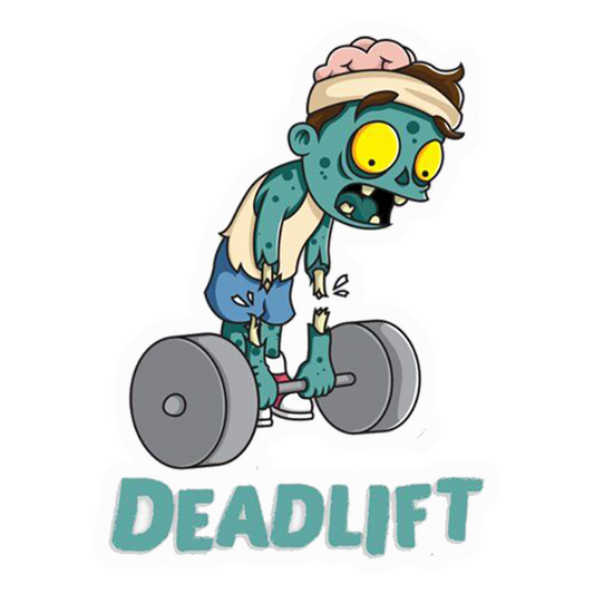 Zombie Deadlift Humour Premium Vinyl Stickers
