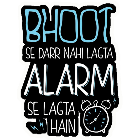 Alarm Fear Humour Premium Vinyl Stickers