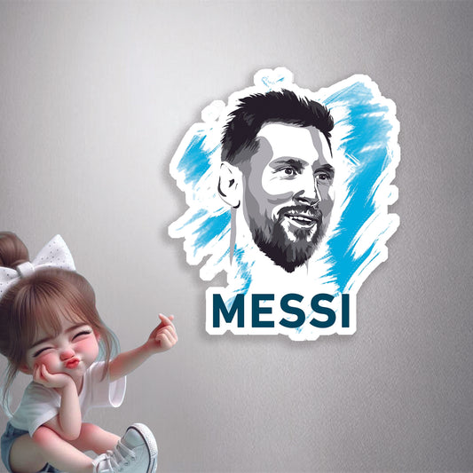 Messi (Aesthetic Portrait) Premium Vinyl Stickers