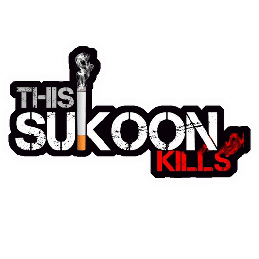 Sukoon Kills Anti-Smoking Premium Vinyl Stickers
