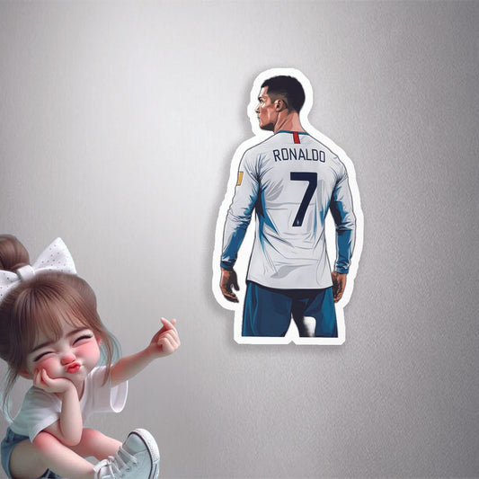 Ronaldo Famous Jersey No. 7Premium Vinyl Stickers