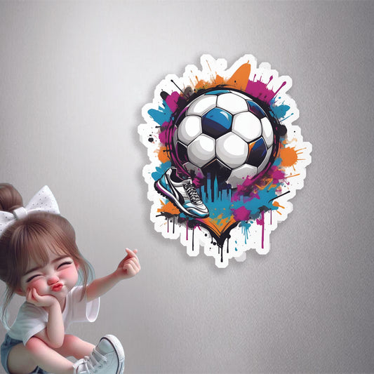 Aesthetic Football Cutout Premium Vinyl Stickers
